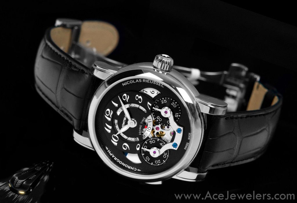 Montblanc Nicolas Rieussec Chronograph Automatic Open Home Time 107070