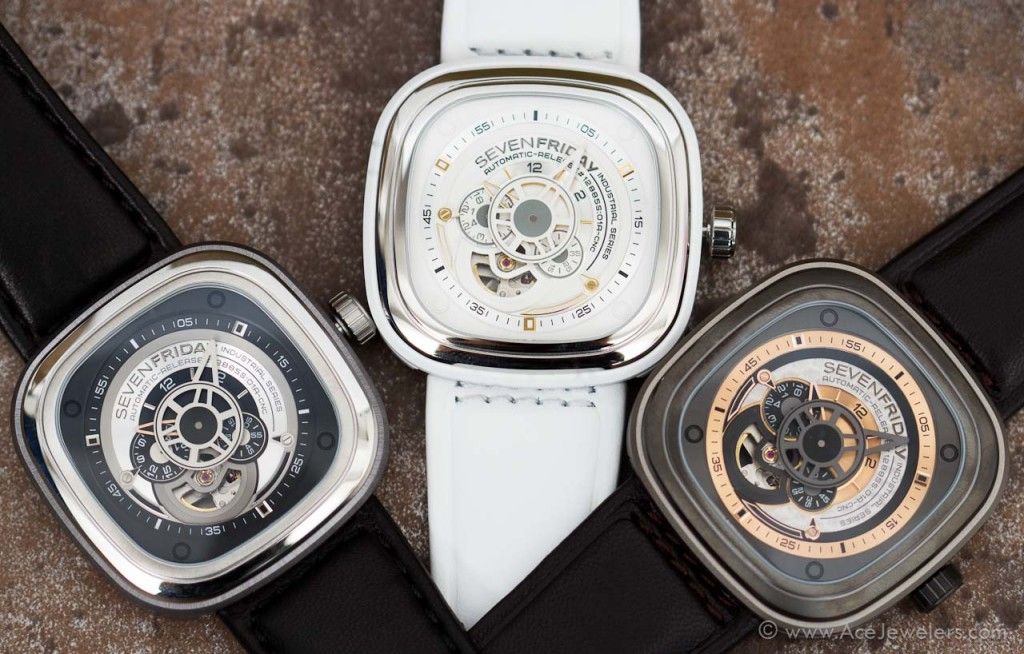 SevenFriday P1-1, SevenFriday P1-2, SevenFriday P2-1