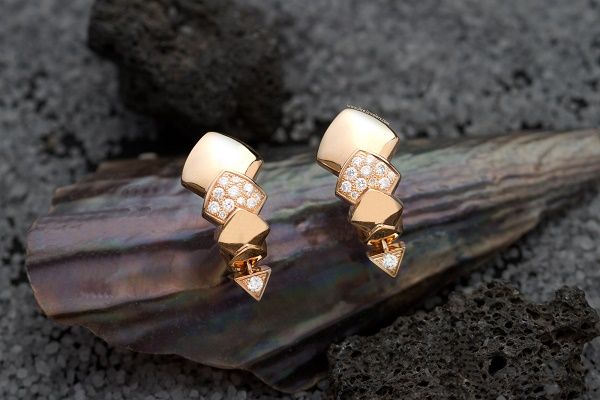 600 akillis python earrings rose gold ace jewelers amsterdam