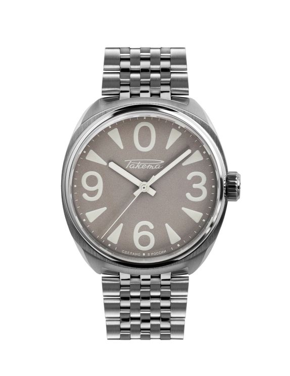 Raketa Big Zero 0297 Grey on Metal bracelet Reference W-11-16-30-0297