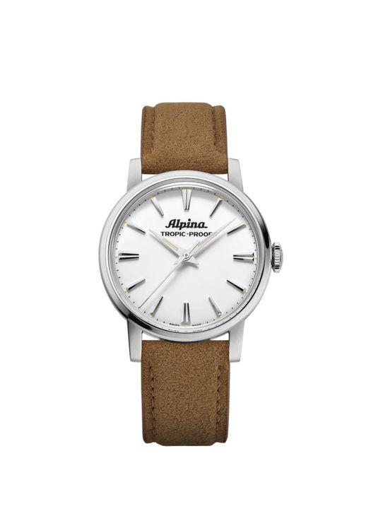 Alpina Heritage Tropic-Proof Handwinding Stainless Steel / White