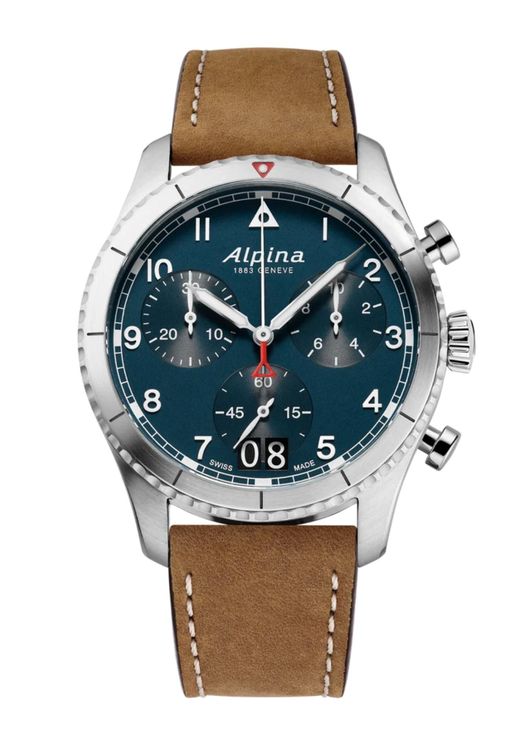 Alpina Startimer Pilot Quartz Chronograph Big Date Stainless Steel