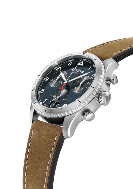 Alpina Startimer Pilot Quartz Chronograph Big Date Stainless Steel