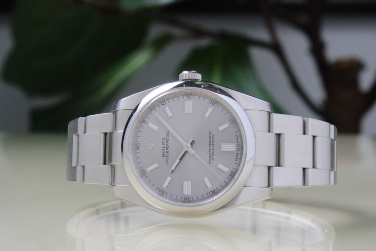 Rolex oyster perpetual 36 grey best sale