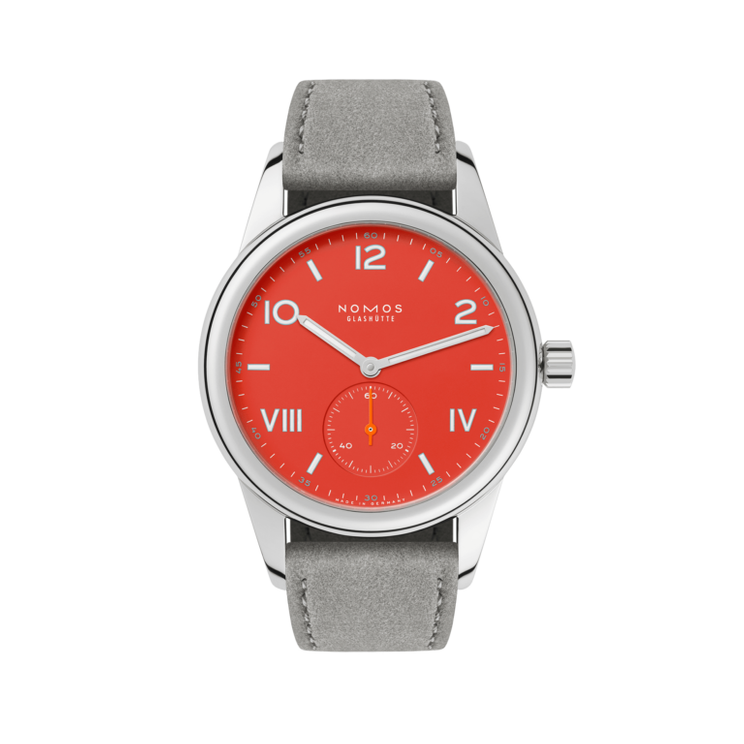 Nomos Club Campus 36 Nonstop Red See-Through Case Back