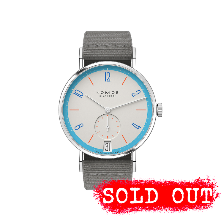 Nomos Tangente 38 Date Peace 175 Years of Watchmaking Glashutte 179.S5
