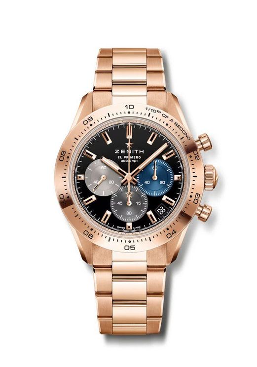 Zenith Chronomaster Rose Gold Black Bracelet
