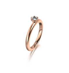 Meister Six-Prong Engagement Ring / 0.19ct / Red Gold