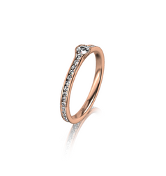 Meister Channel Set Engagement Ring / Red Gold