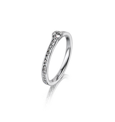 Meister Channel Set Engagement Ring / White Gold