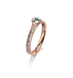 Meister Channel Set Engagement Ring / Red Gold