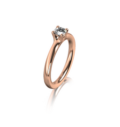 Meister Four-Prong Engagement Ring / Red Gold