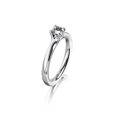 Meister Four-Prong Engagement Ring / White Gold
