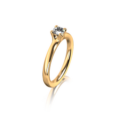 Meister Four-Prong Engagement Ring / Yellow Gold