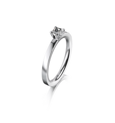 Meister Four-Prong Engagement Ring / 0.22ct / White Gold