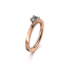 Meister Four-Prong Engagement Ring / 0.30ct / Red Gold