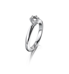 Meister Six-Prong Engagement Ring / 0.32ct / White Gold