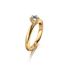 Meister Six-Prong Engagement Ring / 0.32ct / Yellow Gold