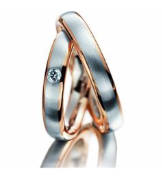 Meister Classics Wedding Rings Platinum / Red Gold