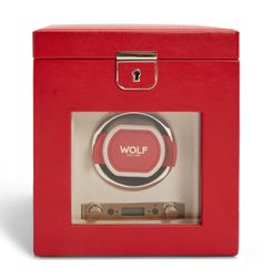 WOLF Palermo Single Watch Winder / Red