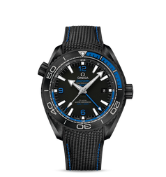 Omega Seamaster Planet Ocean 600M Co-Axial Master Chronometer GMT Deep Black Blue