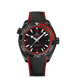 Omega Seamaster Planet Ocean 600M Co-Axial Master Chronometer GMT Deep Black Red