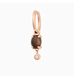 Bron Catch Single Earring / Rose Gold