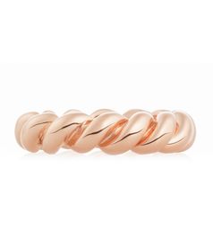 Bron StaxMax Twisted Stack Ring 5.5mm / Rose Gold