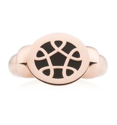 Bron Toujours Ajour Pinky Ring / Onyx