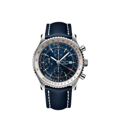 Breitling Navitimer 1 Chronograph GMT 46 Steel / Blue / Leather