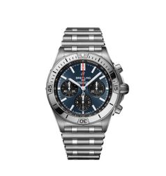 Breitling Chronomat B01 42 Stainless Steel / Blue / Rouleaux