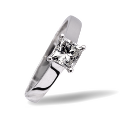 Ace Collections Princess Cut Engagement Ring