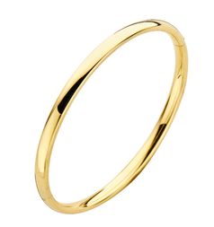 Ace Fine Jewelry Yellow Gold Bangle 4mm XL (Oval)
