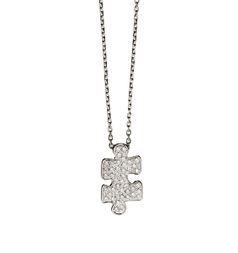 Akillis Mini Puzzle Necklace / White Gold