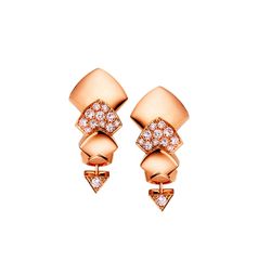 Akillis Python Earrings / Rose Gold