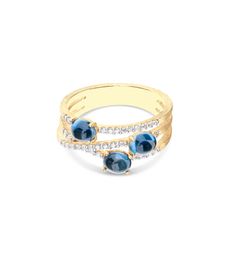 Nanis Dancing Azure Ring / London Blue Topaas