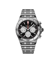 Breitling Chronomat B01 42 Stainless Steel / Black / Rouleaux