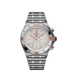 Breitling Chronomat B01 42 Stainless Steel / Red Gold / Silver / Rouleaux