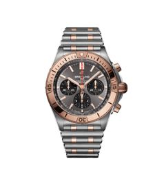 Breitling Chronomat B01 42 Stainless Steel / Red Gold / Anthracite / Rouleaux