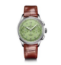 Breitling Premier Heritage B09 Chronograph 40 Stainless Steel / Mint Green