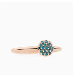 Bron Mini Stardust Smartie Ring / Blue Diamonds