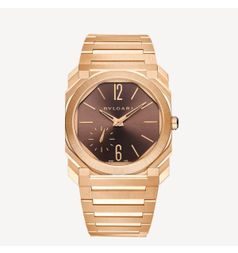 Bvlgari Octo Finissimo S Automatic Rose Gold / Brown