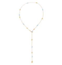 Nanis Dancing in the Rain Azure Soffio Lariat Necklace