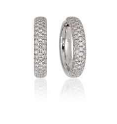 Ace Collections Diamond Pave Hoops