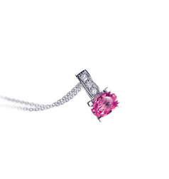 Garel Tara Pink Sapphire Necklace