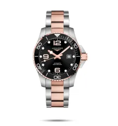 Longines HydroConquest 43 Automatic Stainless Steel - Pink Gold / Black