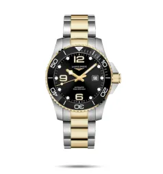 Longines HydroConquest 43 Automatic Stainless Steel - Yellow Gold / Black