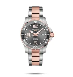 Longines HydroConquest 43 Automatic Stainless Steel - Pink Gold / Grey