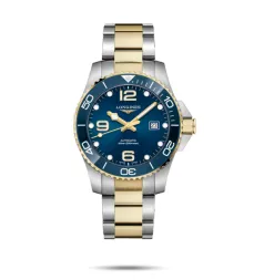 Longines HydroConquest 43 Automatic Stainless Steel - Yellow Gold / Blue