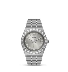 Tudor Royal Date 34 Stainless Steel / Silver - Roman